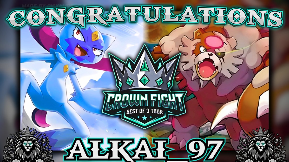 🔥The Crown Fight Tournament is now over 👏
Congratulations to the Winner <a href="/Alkai_97/">Gabriele</a> 👑
Welcome in the Hall of Fame🎉 
#PlayPokemon #PokemonVGC #CompetitivePokemon #PokemonTournament #Champion #pokemon #vgc #crownfighttour #bestof3