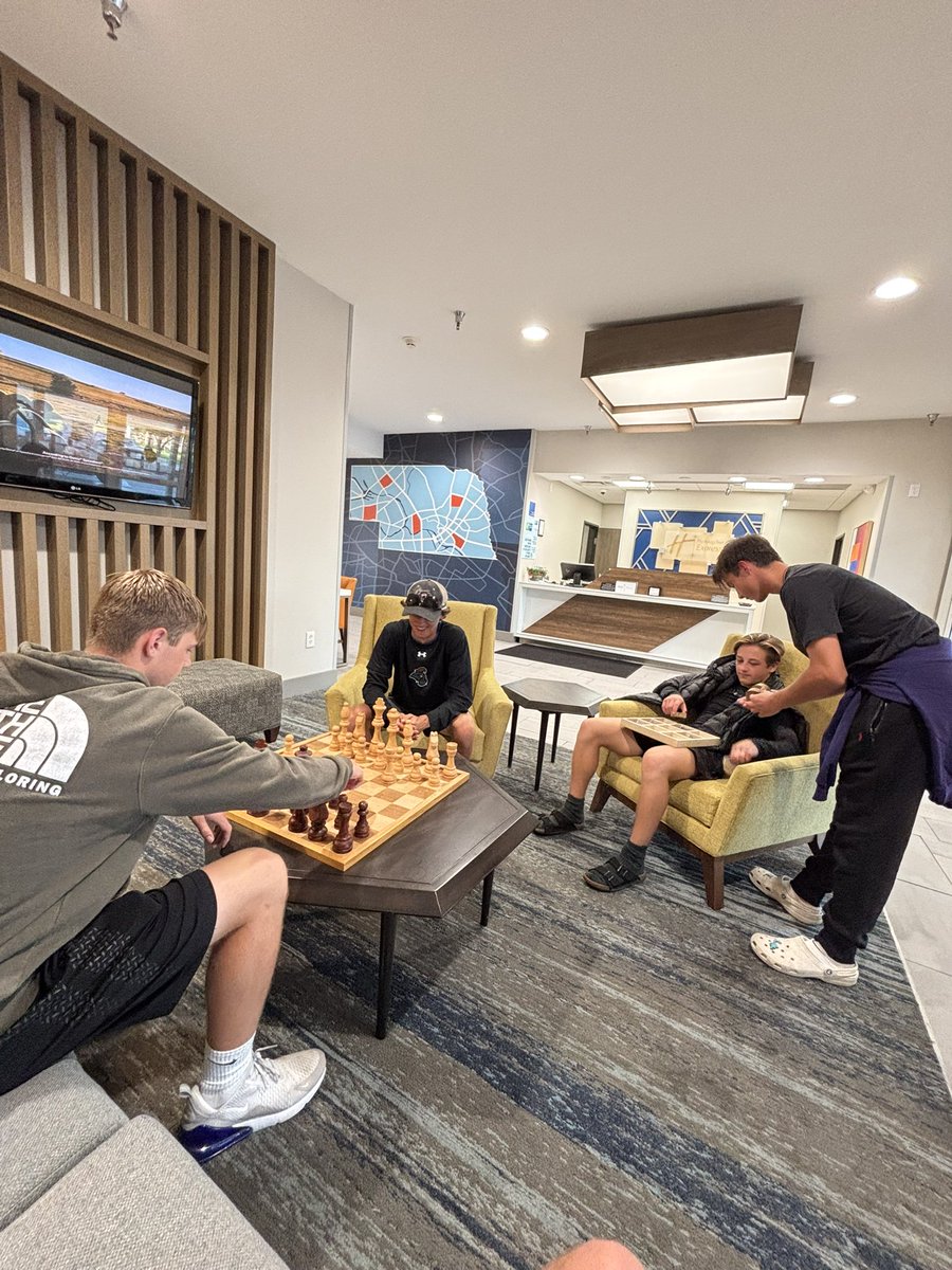 Landed in Kearney! Time for some Friday night lights and team bonding!