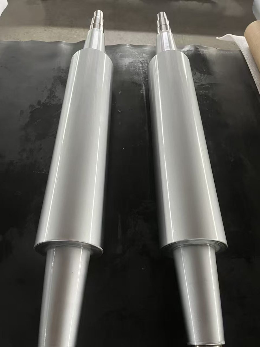 steel roller with sandblast chrome finished