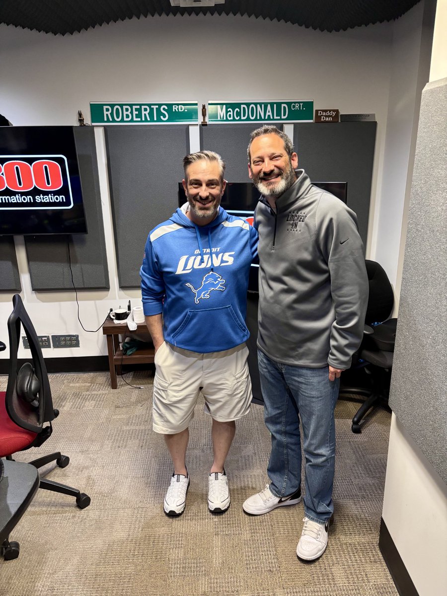 Mike Kakuk (@radiomike519) on Twitter photo Thanks to the legend <a href="/DerySpeaks/">Matt Dery</a> from <a href="/lockedonlions/">Locked on Lions</a> for joining <a href="/mikemeg800/">Mornings w/ Mike & Meg</a> talking <a href="/Lions/">Detroit Lions</a> and his love of #Windsor Essex! #OnePride
LISTEN: bit.ly/3VAFF6x Thanks to the legend <a href="/DerySpeaks/">Matt Dery</a> from <a href="/lockedonlions/">Locked on Lions</a> for joining <a href="/mikemeg800/">Mornings w/ Mike & Meg</a> talking <a href="/Lions/">Detroit Lions</a> and his love of #Windsor Essex! #OnePride
LISTEN: bit.ly/3VAFF6x