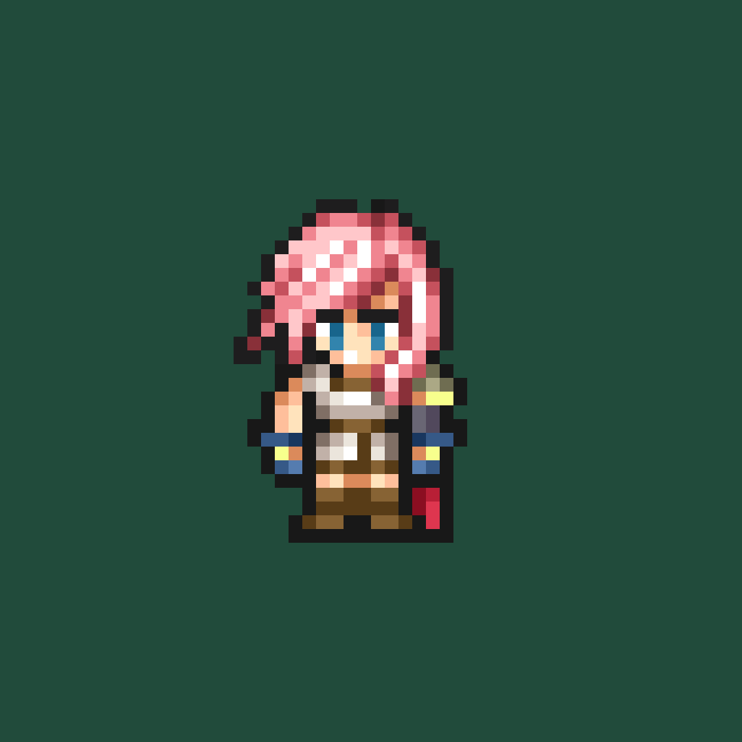 alexanderpixels's tweet image. Lightning in a FF6 inspired style. I might redo it. #pixelart #ドット絵
