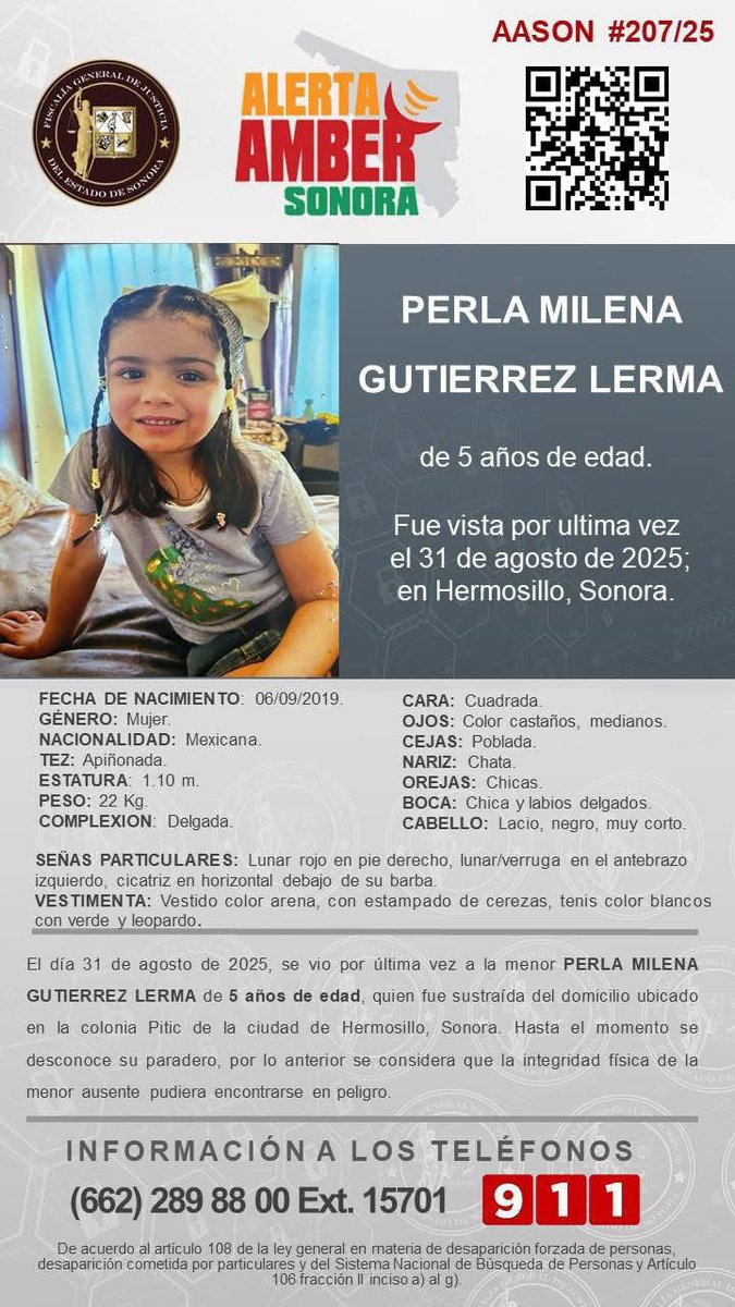 Se activa Alerta Amber ⬇️