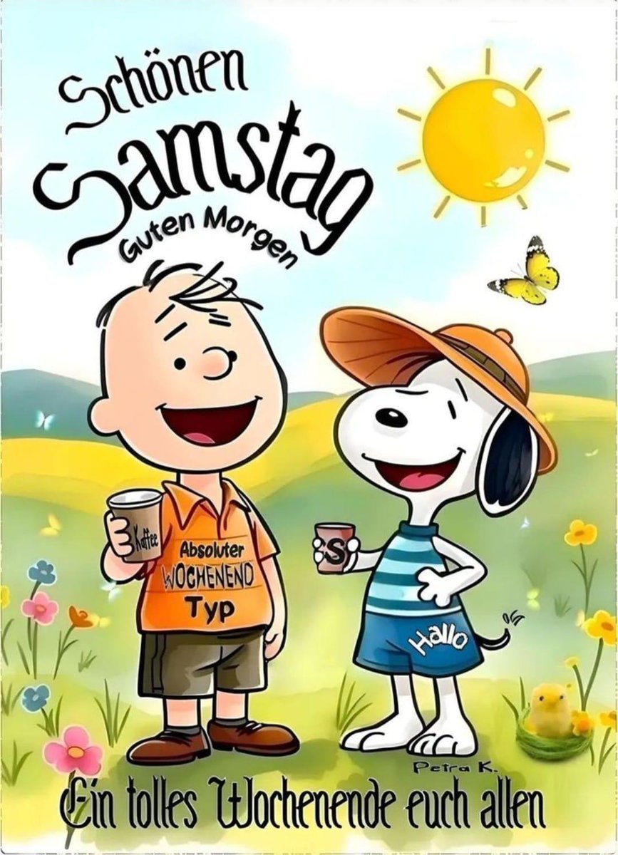 Einen wunderschönen guten Morgen liebe Zwitschervögel. Soo dann wollen wir mal wieder mit Arbeit ins Wochenende starten. 🤷‍♂️Die Startgetränke sind fertig. ☕️🫖🍫Passt gut auf euch auf bitte. Wem es nicht so gut geht der fühlt sich gedrückt. 🫂 Bis später. 💚🫶🌞😘