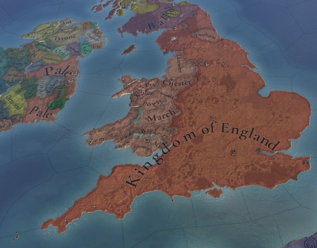 nekotei_m's tweet image. #EU5 #ProjectCaesar
Tinto Flavour#39はイングランド固有コンテンツの紹介
forum.paradoxplaza.com/forum/develope…

◎イングランド／グレートブリテン（Tier 1／DHE 233）
■歴史的背景…