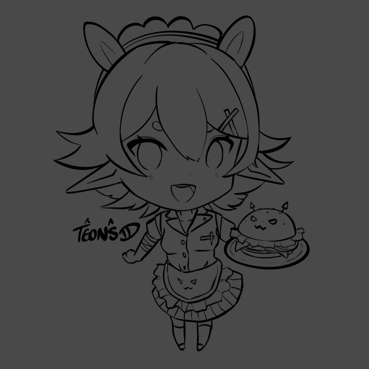 Teons_'s tweet image. My baby Lilith owns a diner now 🍔