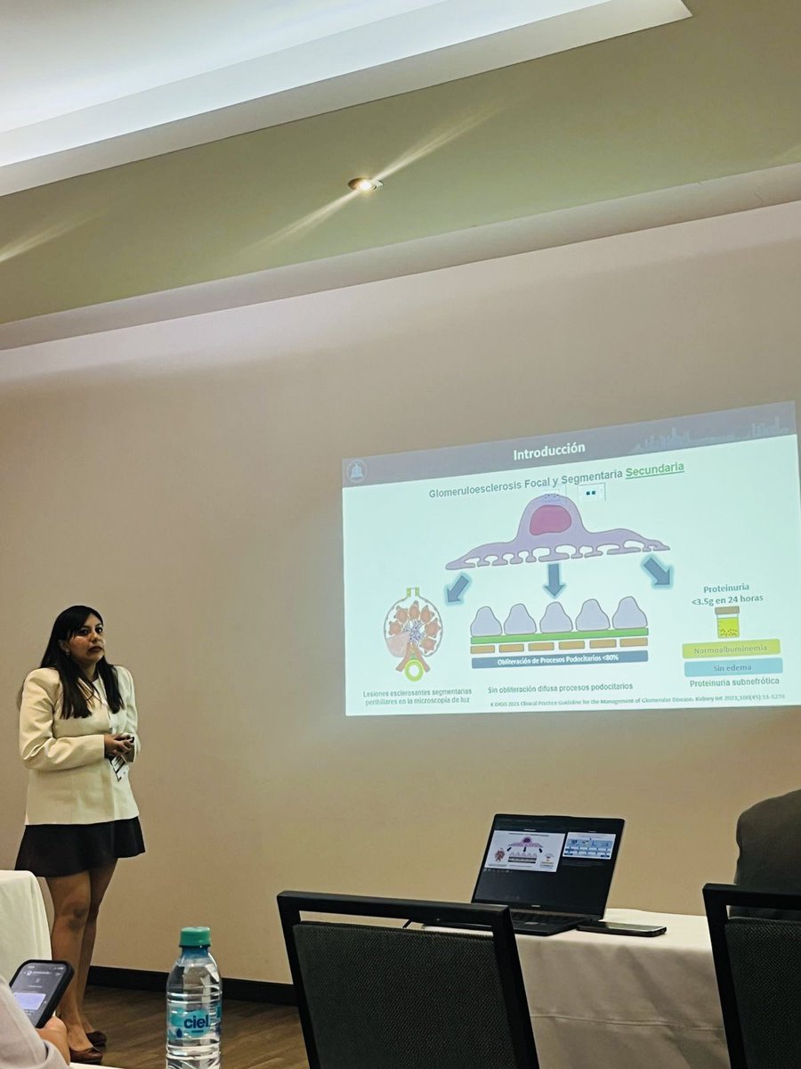 Presentación oral en #LVIIICMN25
🧑‍⚕️Dra. Gabriela Villalobos Pérez 
Tema: “Supervivencia renal a 60 meses en pacientes con glomeruloesclerosis focal y segmentaria: Comparación entre formas primarias y secundarias”
#Congreso #Nefrologo #CMNLaRaza