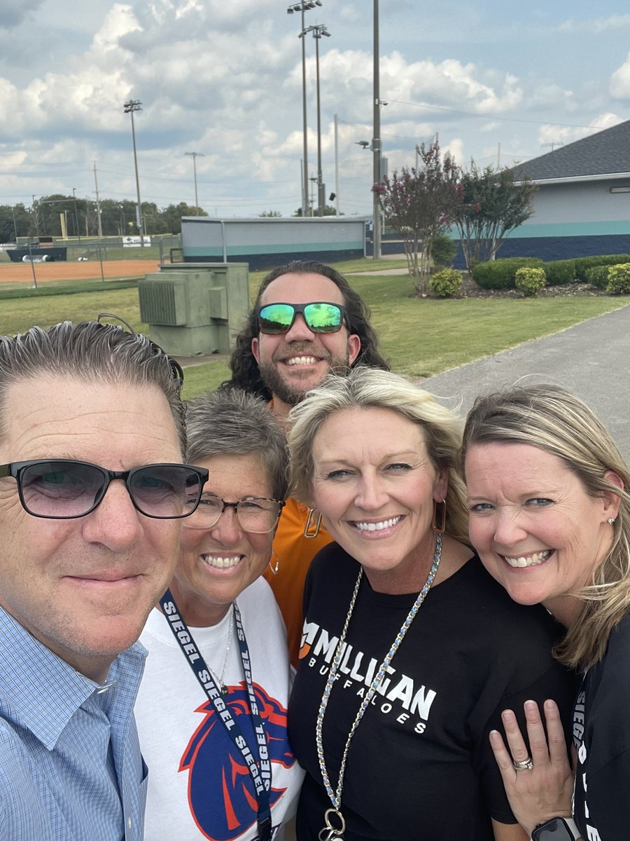 Day 20: Creasy, Wyant, &amp; I met with <a href="/SiegelMiddle/">Siegel Middle School</a> administration at Ken Nolan Stadium to collaborate on logistics for our upcoming home football games. 💙 Proud to work together across campuses to support our students and community! #SiegelStrong <a href="/SiegelHighStars/">Siegel High School</a> <a href="/SiegelAthletics/">Siegel Athletics</a>