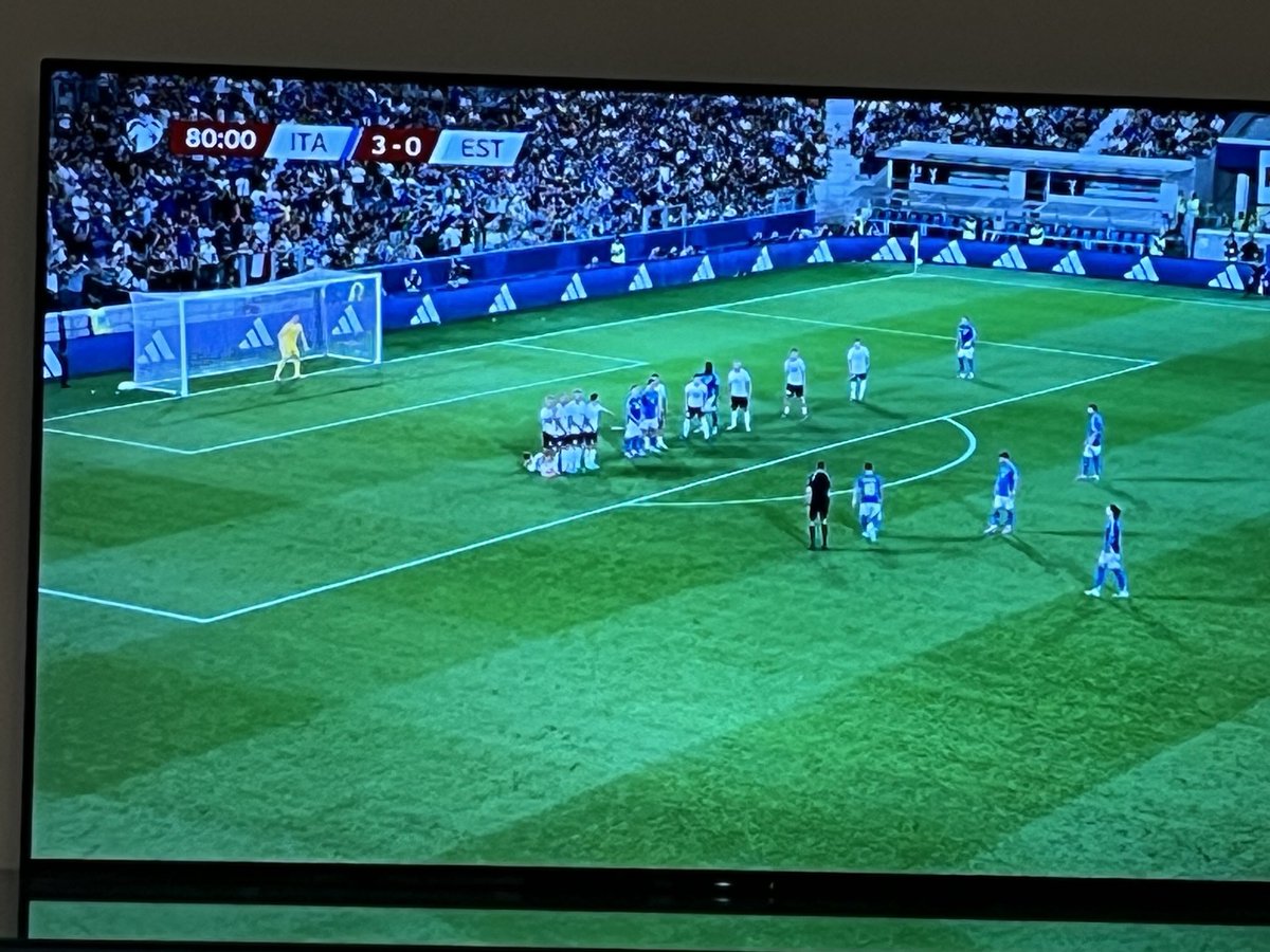 #Nazionale senza lutto al braccio per #GiorgioArmani Caduta di stile grave. Non basta il minuto di raccoglimento per onorare il principe dello stile.  #ItaliaEstonia #Armani #calcio #Italia