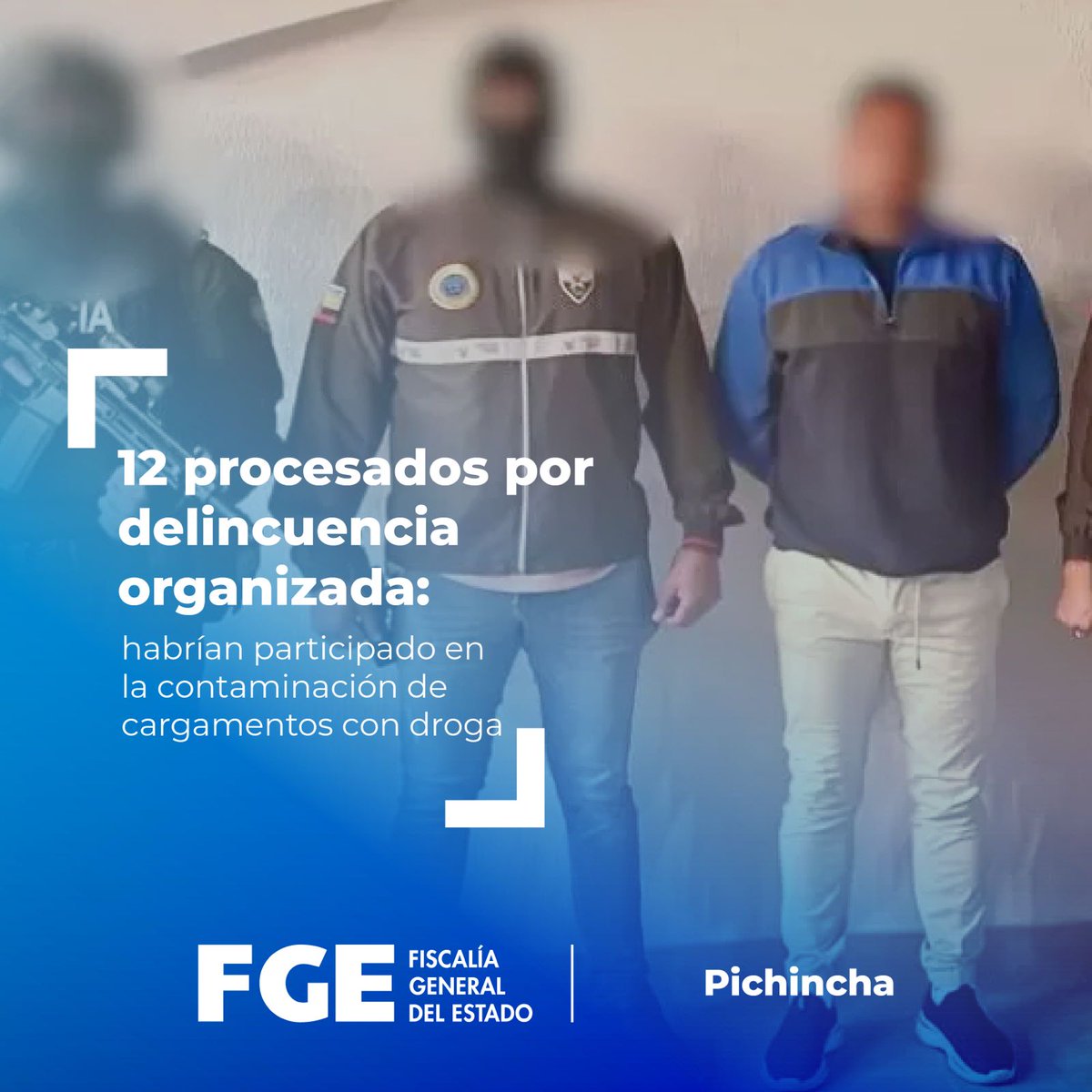 #ATENCIÓN | #Pichincha: #FiscalíaEc inicia un proceso penal contra 12 personas por presunta #DelincuenciaOrganizada con fines de #TráficoDeDrogas, cuyo destino –se presume– era Europa.

Detalles ⬇️
acortar.link/wLRDfN