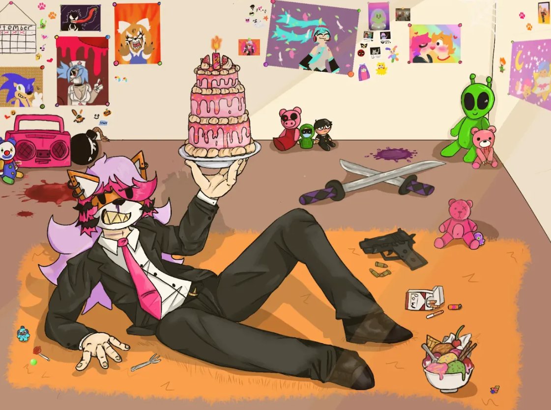 FoxAnimations6's tweet photo. Birthday 🎂
#OC #OCDRAWING #ocdrawing #art #DIGITALART #digitalart #birthday https://t.co/r0RNwjKTed