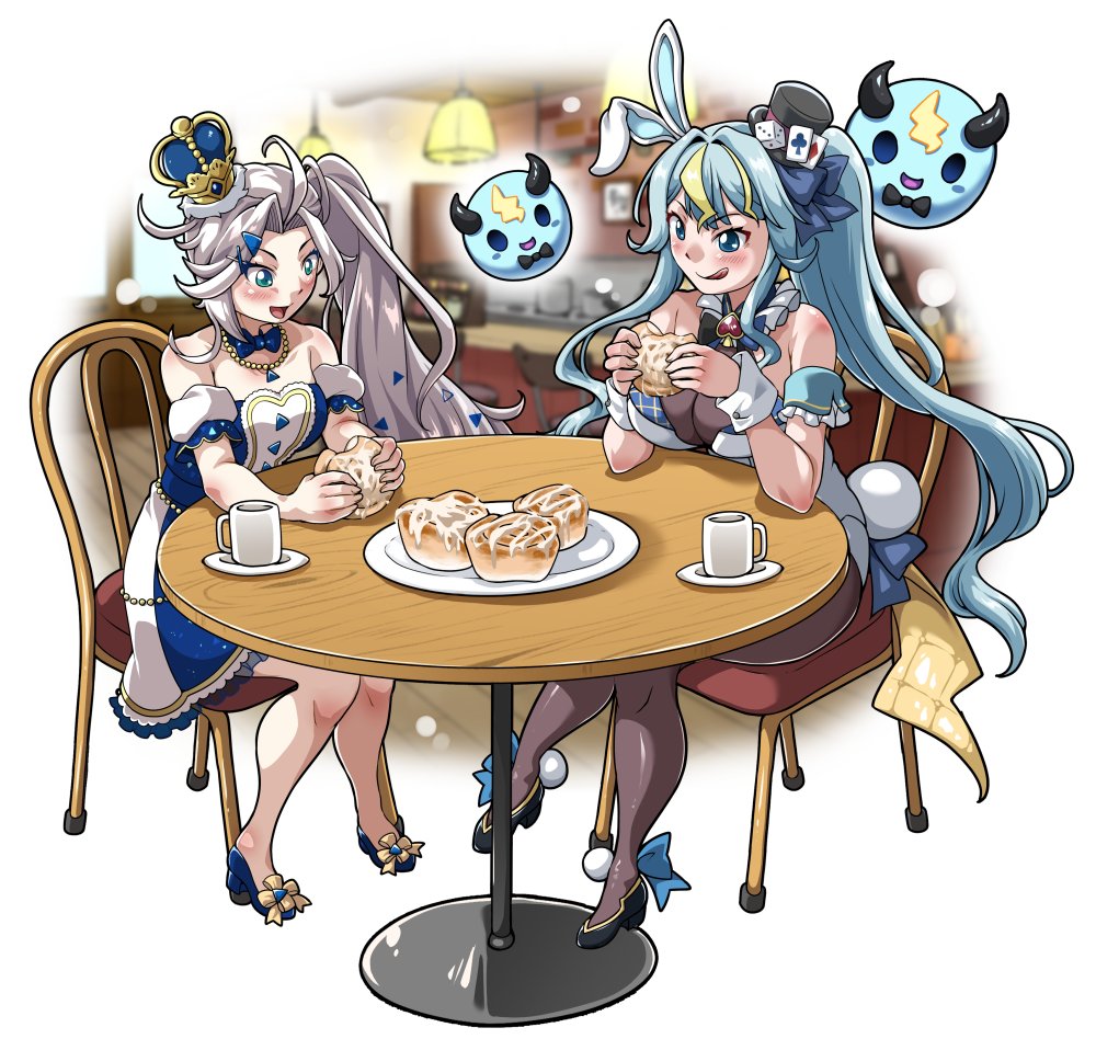 Skebにて、VTuberの歌美鳴クララ様とObake PAM様を描かせて頂きました。ご依頼ありがとうございます。 