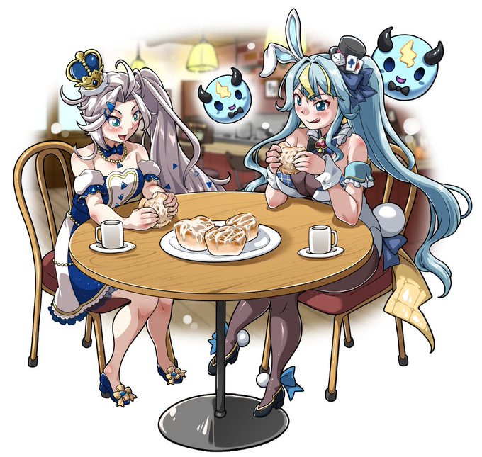 Skebにて、VTuberの歌美鳴クララ様とObake PAM様を描かせて頂きました。ご依頼ありがとうございます。 