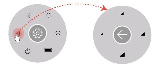 pspchucky's tweet photo. @levelsio Have you considered a circular nested radial menu? 
Similar to what’s used in video games :D
Demo:
https://t.co/kqpcCsisKm
https://t.co/JtS5NyNzzp https://t.co/hOBQwZF3vT