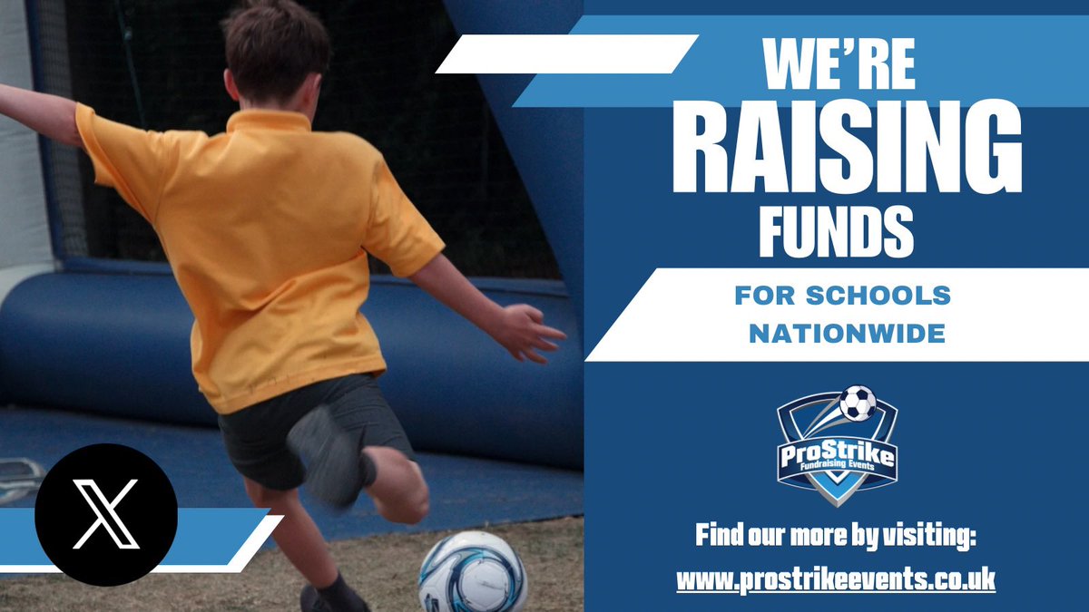 Fundraising that pupils LOVE &amp; schools NEED 

⚽ ProStrike’s speed challenge has helped hundreds of schools raise funds nationwide! ⚽

✔ Every pupil takes part
✔ Zero cost to schools
✔ Last academic year our events helped raise over £250,000! 

📅 Now booking 2025/26