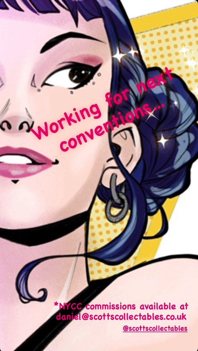 Working on the next convention stuff. 

I’ll be at NYCC in October. If you’re interested in pre-show commissions, email daniel@scottscollectables.co.uk.