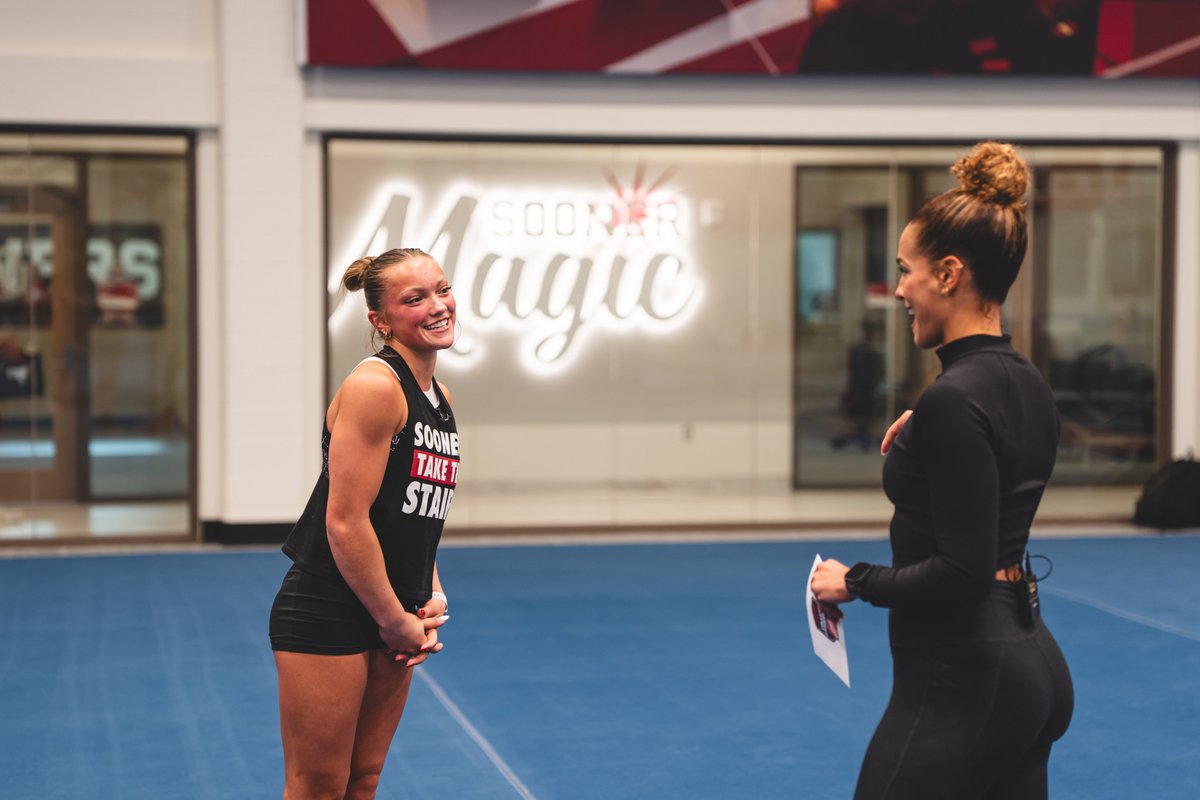 OU_WGymnastics's tweet image. something exciting is coming to @CollegeGameDay tomorrow 👀