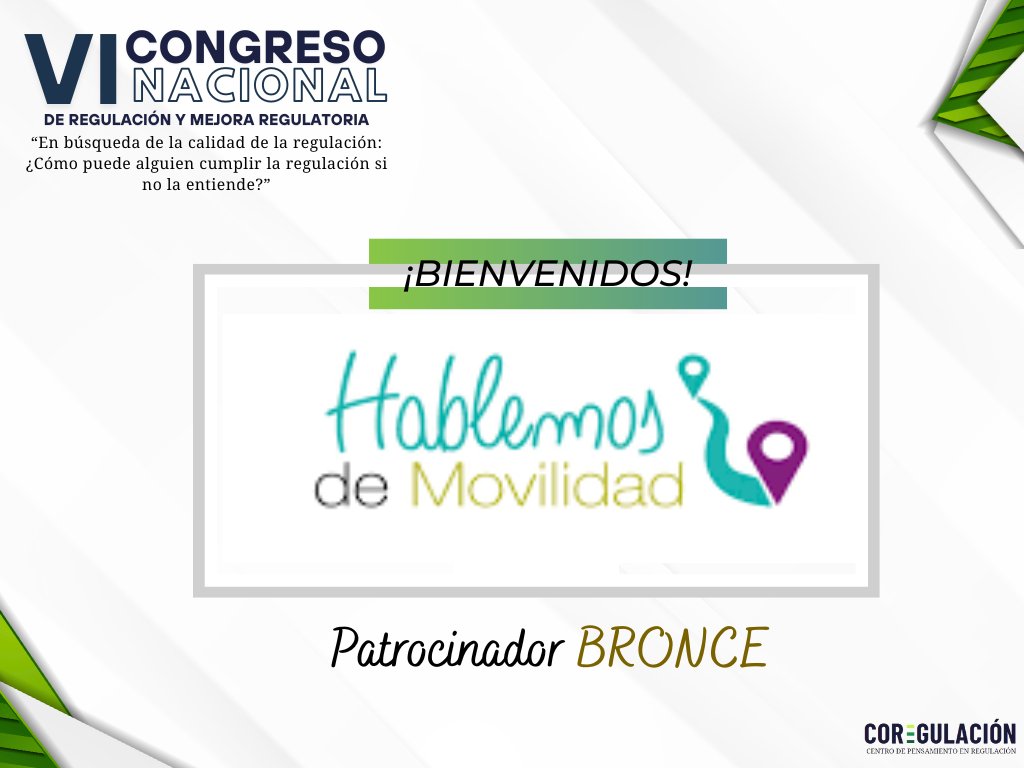 #CONGRESO2025
Nos alegra contar con Hablemos de Movilidad como Patrocinador Bronce del VI Congreso Nacional de Regulación y Mejora Regulatoria.
🔗 hdmsas.com
📝 Inscripciones: lnkd.in/dn9eQrgf
#Congreso2025 #Movilidad #Regulación #CiudadesInteligentes