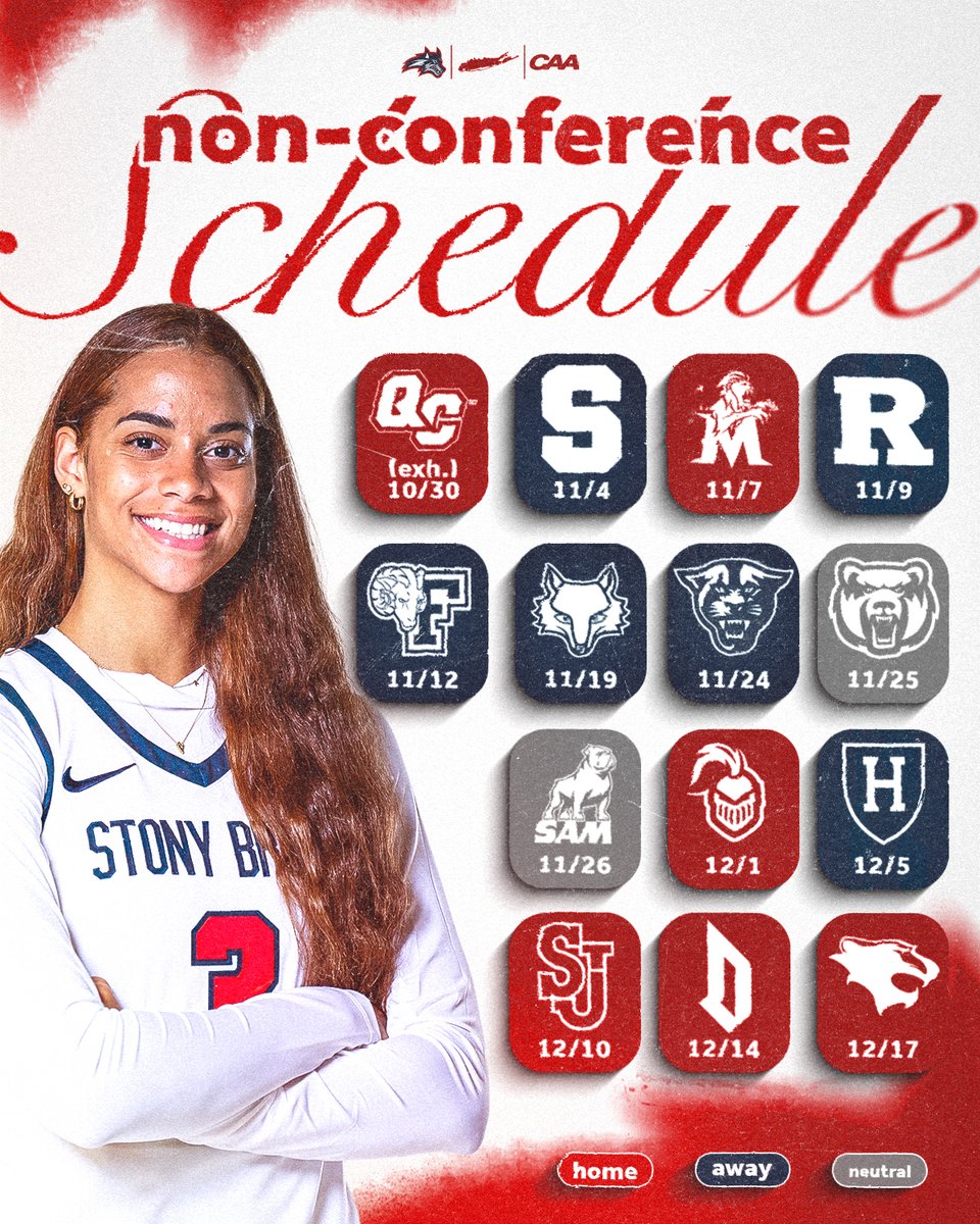 IT'S HERE 🤩

Unveiling our 2025-26 non-conference schedule!

🎟️ → bit.ly/3fDPJHc

🌊🐺 x #CAAHoops