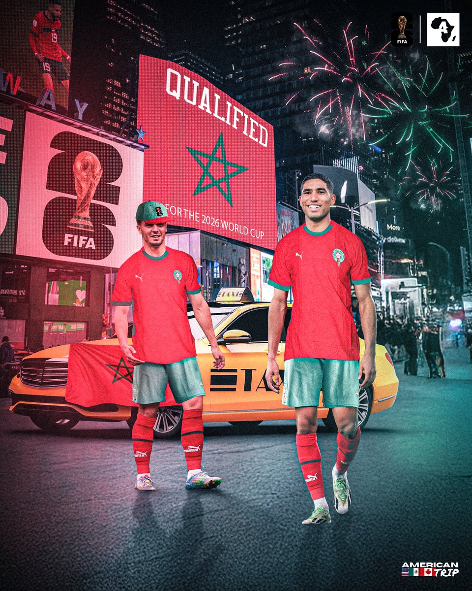 ActuFootAfrique's tweet image. 🚨 𝑶𝑭𝑭𝑰𝑪𝑰𝑬𝑳 : LE MAROC 🇲🇦 SE QUALIFIE POUR LA COUPE DU MONDE 2026 ! 🌍🏆