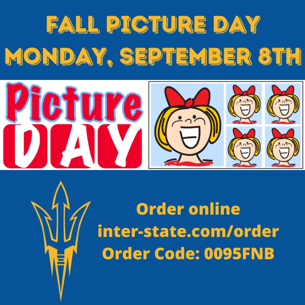 Picture Day is Monday, September 8th
