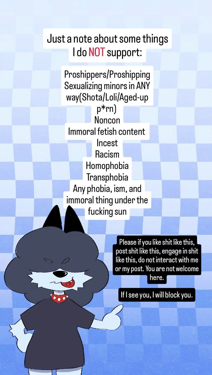 Posted this to my Instagram so I'll post it here too! If you're ever wondering what I don't support, here ya go!