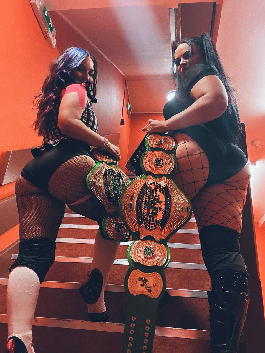 Lana Austin (@lana_austin1) on Twitter photo Still your <a href="/ProWrestlingEVE/">EVE - Riot Grrrls of Wrestling</a> Tag Champs 😍 Don’t worry I still don’t like <a href="/deffonothollie/">✨Hollie Barlow✨</a> she paid me to take this picture! 😈😈 Still your <a href="/ProWrestlingEVE/">EVE - Riot Grrrls of Wrestling</a> Tag Champs 😍 Don’t worry I still don’t like <a href="/deffonothollie/">✨Hollie Barlow✨</a> she paid me to take this picture! 😈😈