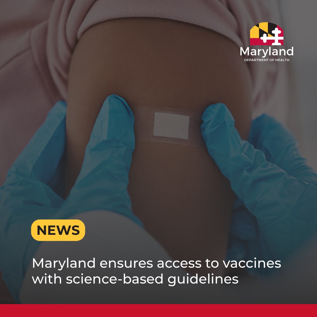 Maryland Department of Health tweet media
