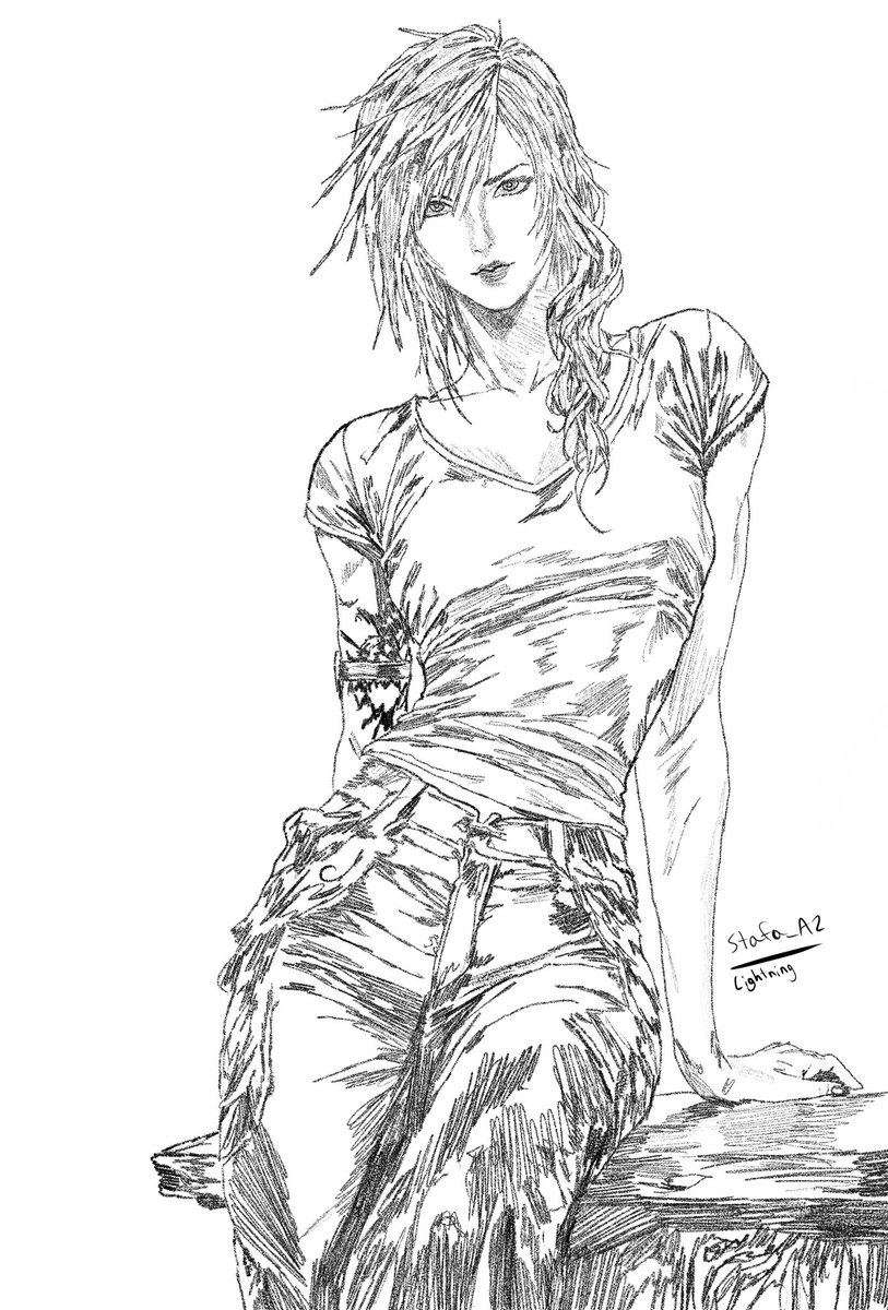 Lightning Sketch
Don't really have time to draw today so here's a sketch I had the body/pose done for so I quickly rushed and added the head ✌️
#finalfantasyxiii