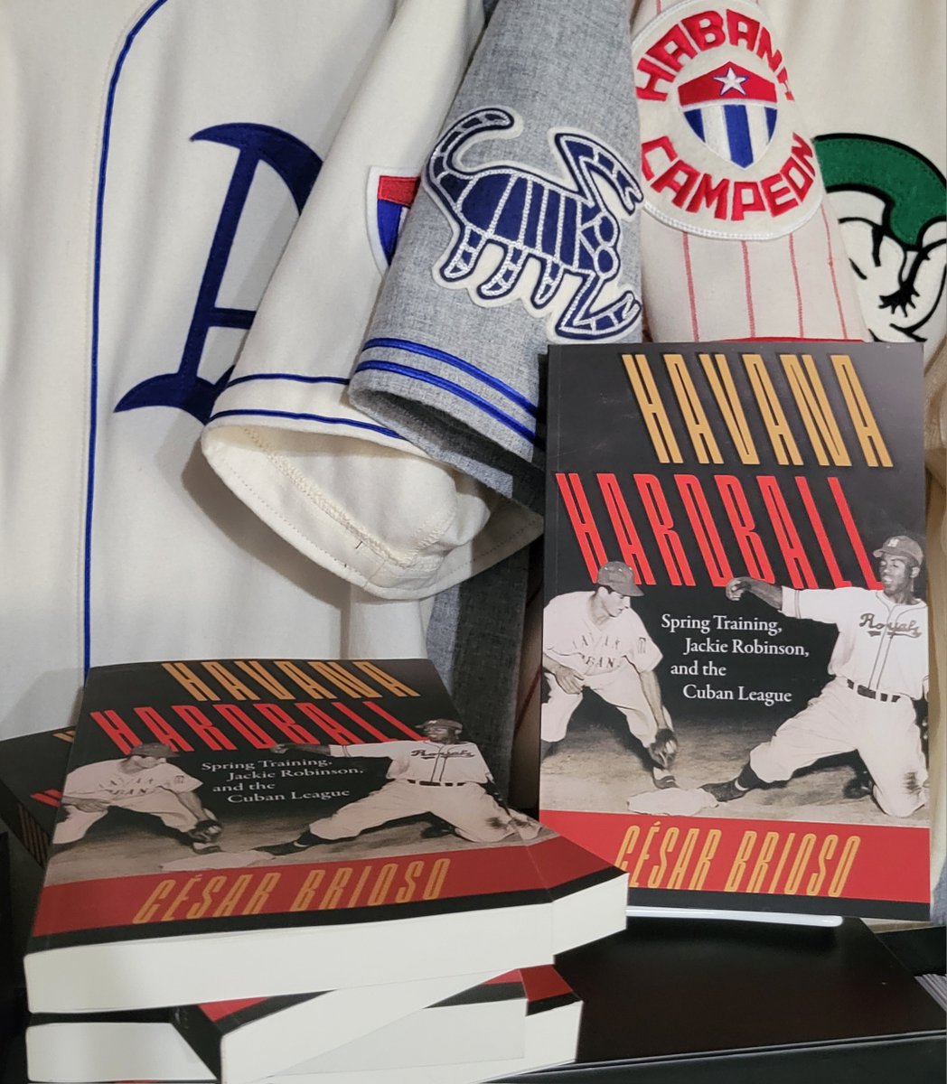 Author's copies of "Havana Hardball: Spring Training, Jackie Robinson and the Cuban League" arrived this week! Originally published on hard cover 10 years ago😲my first book will finally be available on paperback starting Sept. 30 from <a href="/floridapress/">University Press of Florida</a>: tinyurl.com/ysu6dvvf
