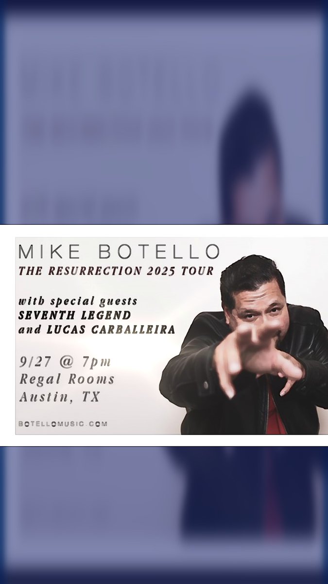 seventh_legend's tweet image. We are honored to join the lineup for Mike Botello’s highly anticipated return performance on Saturday, September 27th at Regal Rooms. And also featuring Carballeira Guitar opening the show. See comments for more details.