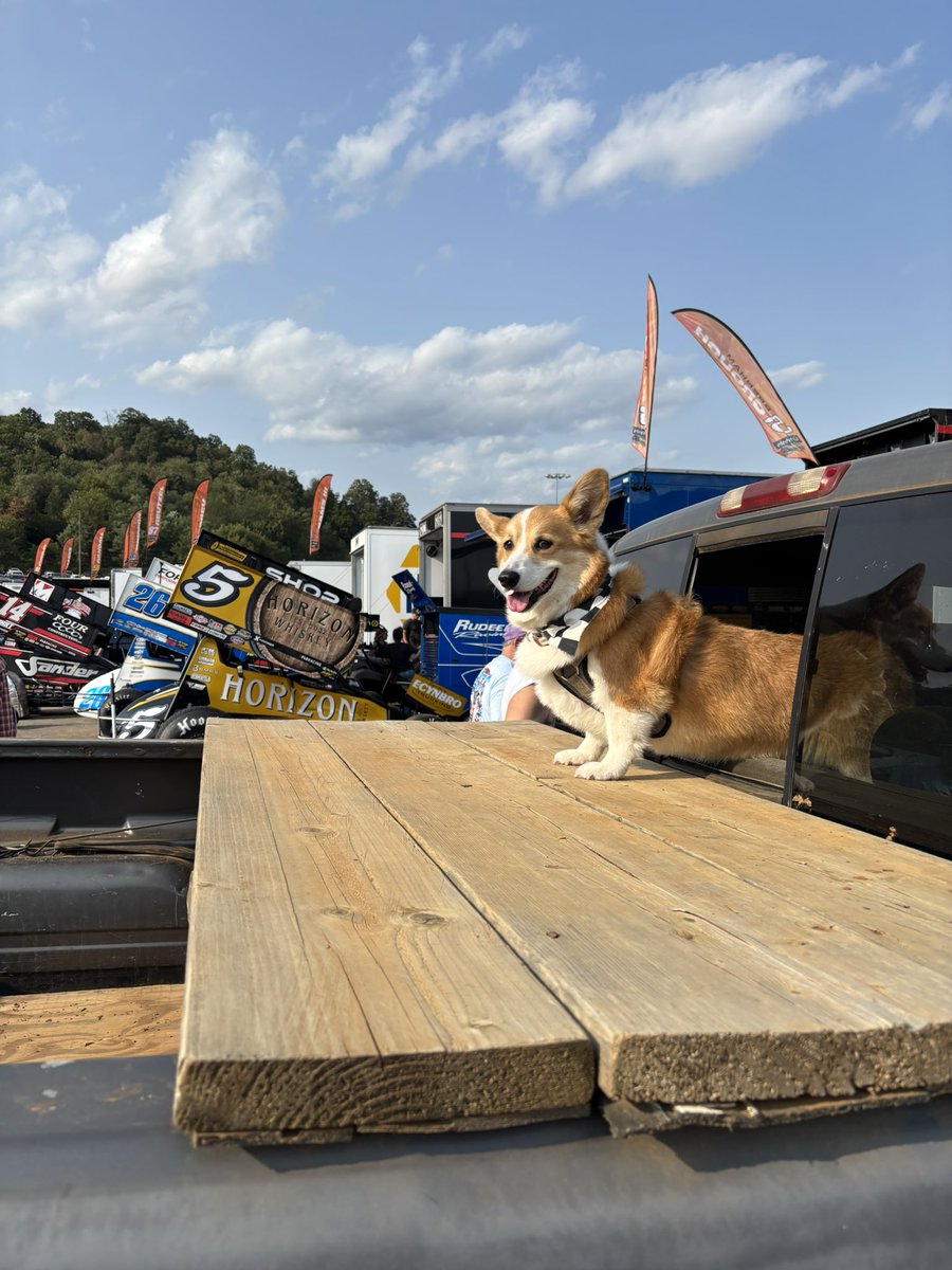 PushCorgi's tweet image. It’s a beauty here at @PortRoyalSpdway for night 2 of the #Tuscarora50 ☀️🐾 #speedpalace 💨🏁