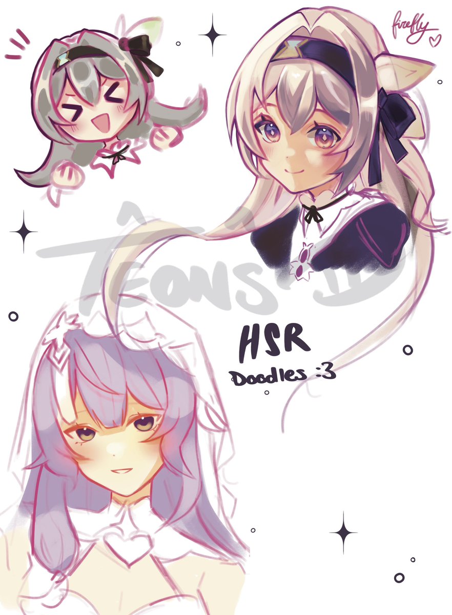 Teons_'s tweet image. Colour experimenting + doodles✨

#HSR #HonkaiStarRail #FireflyHSR #ArtistOnTwitter