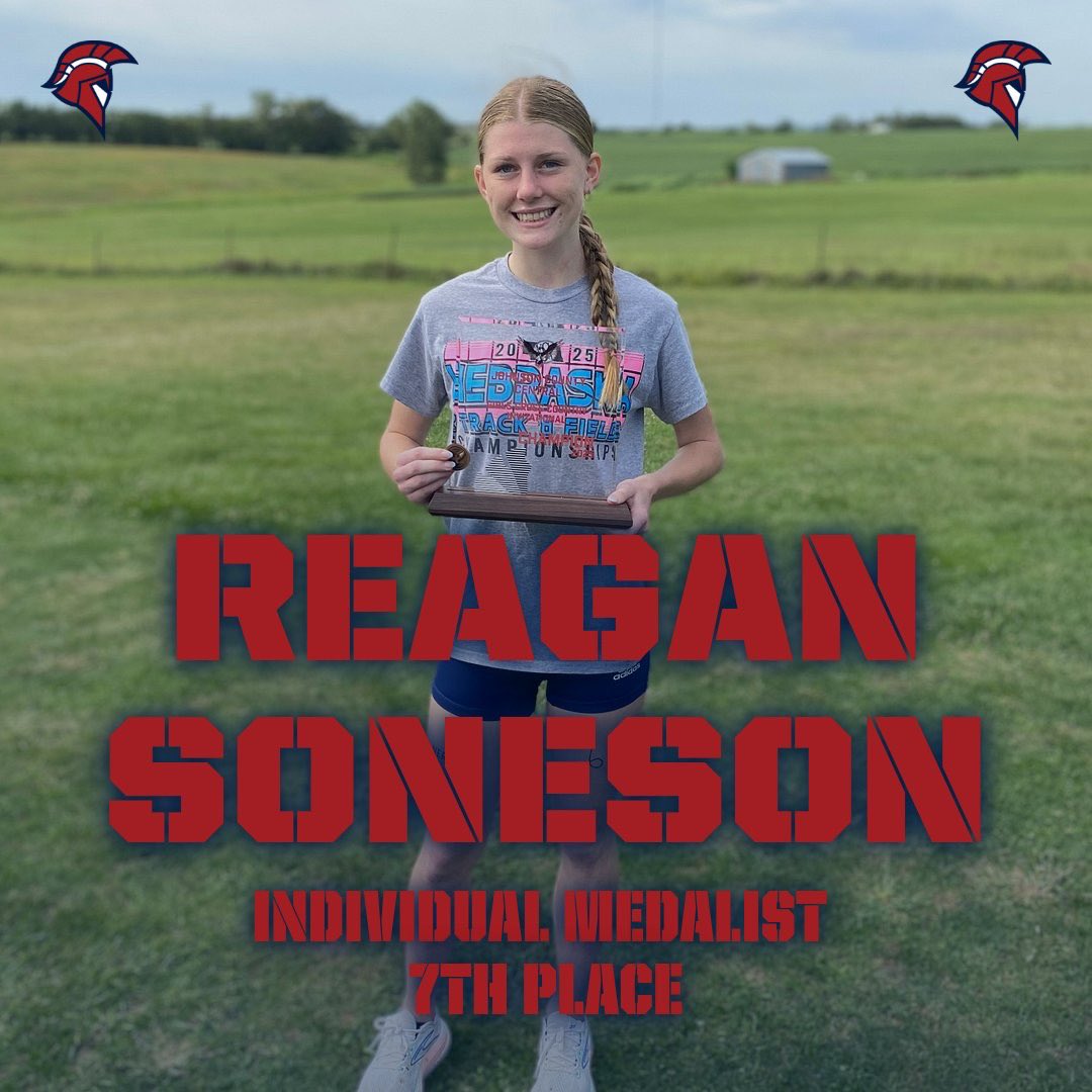 Platteview_XC's tweet photo. Platteview girls win the JCC Invitational!!

Brooklyn Kermmoade-1st place (new course and meet record)
Katy Neneman-4th place 
Makenna Wallman-5th place 
Reagan Soneson-7th place https://t.co/6VHHhFs0Ke
