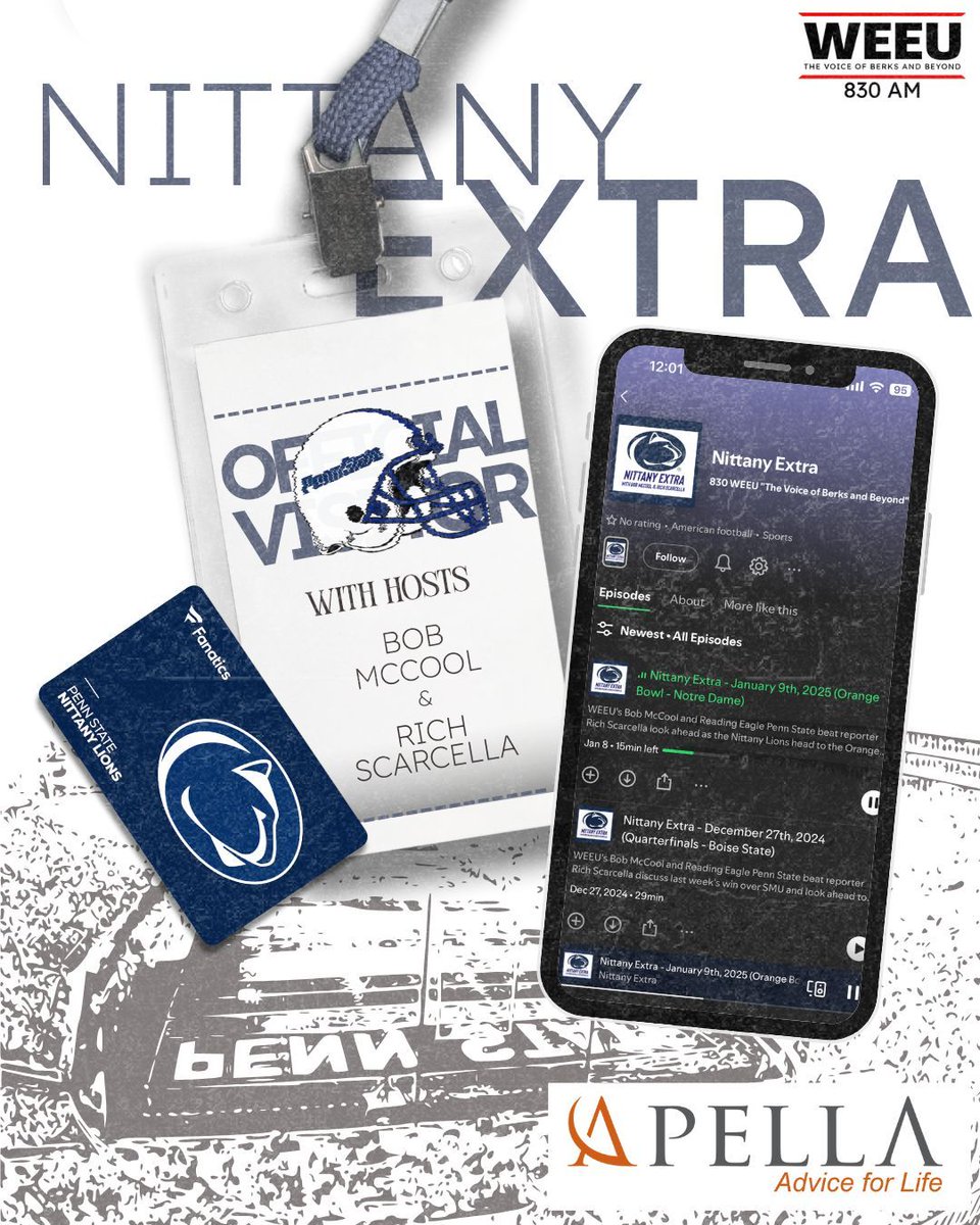 830 WEEU, The Voice of Berks and Beyond (@830weeu) on Twitter photo On this week's episode of Nittany Extra, WEEU's Bob McCool (<a href="/bmccoolspeaks/">Bob McCool</a>) and Reading Eagle Penn State beat reporter Rich Scarcella (<a href="/nittanyrich/">Rich Scarcella</a>) are joined by Nate Bauer (<a href="/NateBauerBWI/">Nate Bauer</a>) from Blue White Illustrated as they break down Penn State's week one performance against On this week's episode of Nittany Extra, WEEU's Bob McCool (<a href="/bmccoolspeaks/">Bob McCool</a>) and Reading Eagle Penn State beat reporter Rich Scarcella (<a href="/nittanyrich/">Rich Scarcella</a>) are joined by Nate Bauer (<a href="/NateBauerBWI/">Nate Bauer</a>) from Blue White Illustrated as they break down Penn State's week one performance against