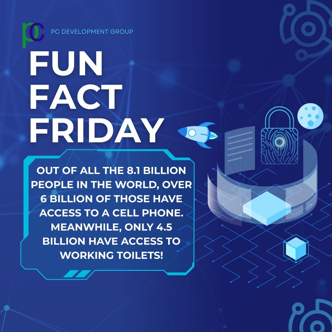 PCDevo's tweet image. Wow that&apos;s mind blowing. #PCDevelopmentGroup #FunFactFriday