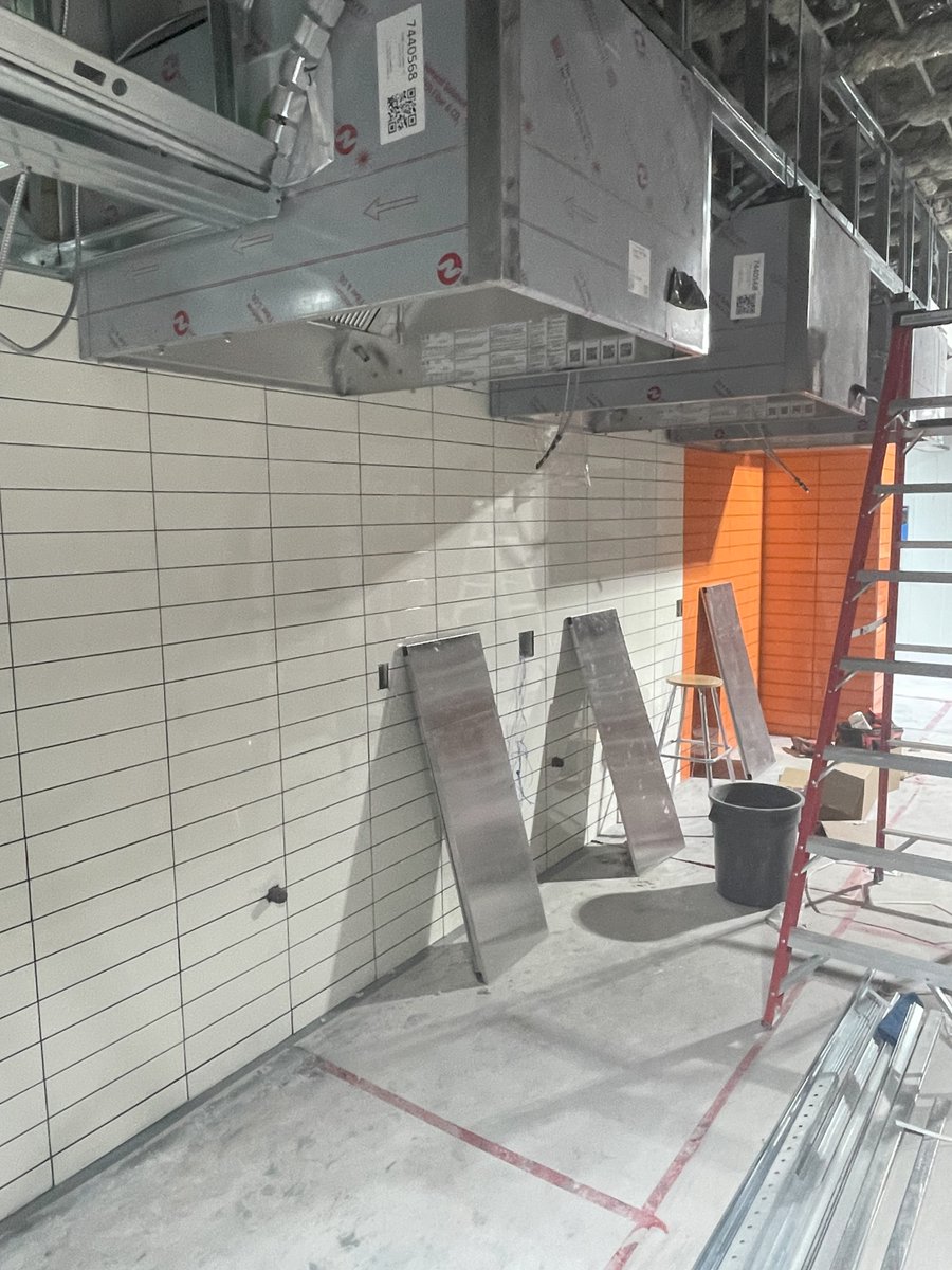 GBSA's tweet photo. TCDSB Hospitality Program: Construction progress in our new commercial kitchen and teaching classroom. James Cardinal McGuigan SS https://t.co/S2JWlmIYtr