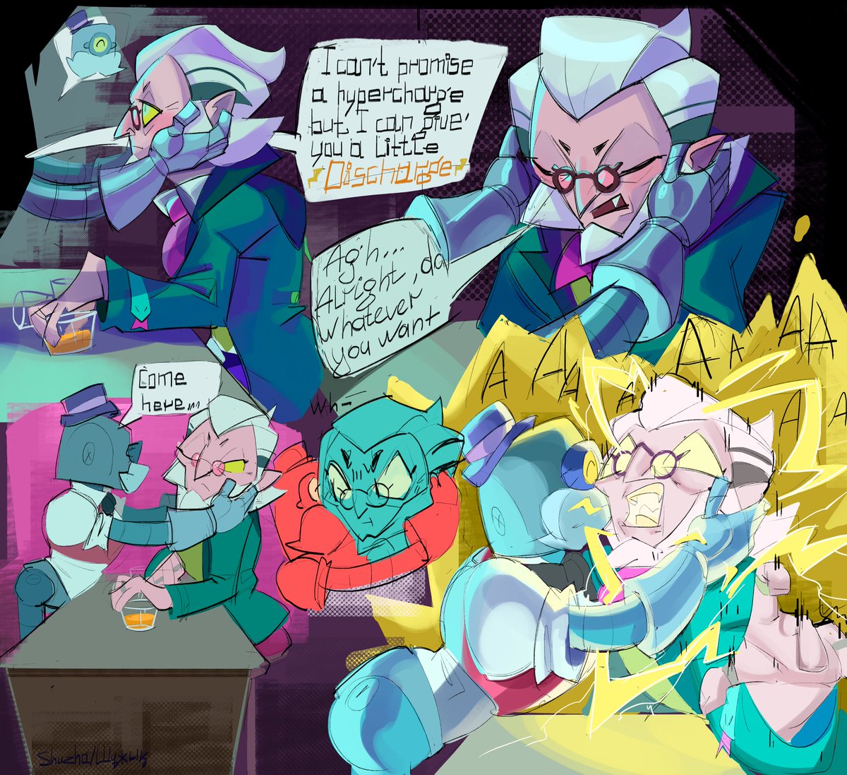 Shuzha007's tweet image. The story of how Byron got hypercharge!💫