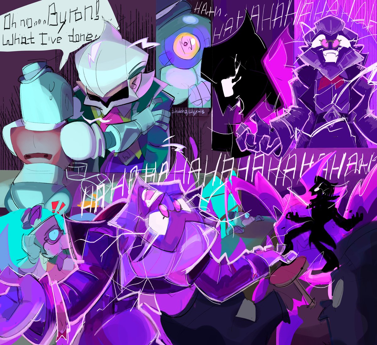 Shuzha007's tweet image. The story of how Byron got hypercharge!💫