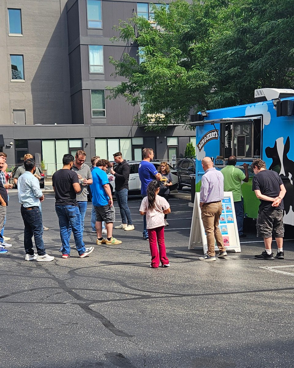 PKWARE's tweet image. Last month, we hosted an Ice Cream Sundae Party with the Ben &amp;amp; Jerry’s Moo Truck 🚚🍨 parked right outside our office.

Our team enjoyed building their own sundaes, picking favorite flavors, and piling on the toppings.

#PKWARE #WorkLife #TeamBonding #CompanyCulture