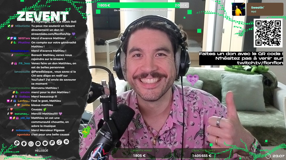 benjaminvalbon's tweet image. Bonjour @MPigasse ! En ce moment je participe au ZEvent, évènement caritatif en ligne au profit des aidant·es et des patient·es. Vous sachant engagé et partageant nos valeurs, que diriez vous de nous aider avec un beau don ? zevent.fr/don/flonflon