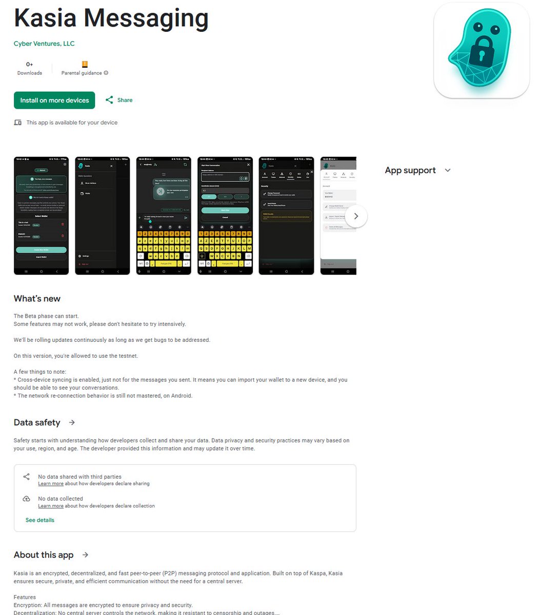 IzioDev's tweet image. We just released Kasia Android Private tests, this has been a long journey, but it finally is here!
This wouldn't have been possible without @JTMcGibbon from @cyberventures32 who helped us with the legal aspects for free🙏.
Time to take a couple days off.