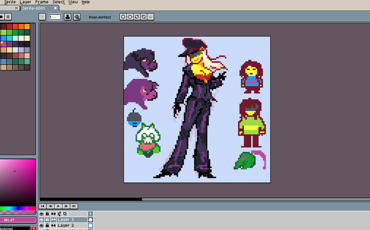 was drawing my OC until I noticed the preset color palette was kinda familiar lol