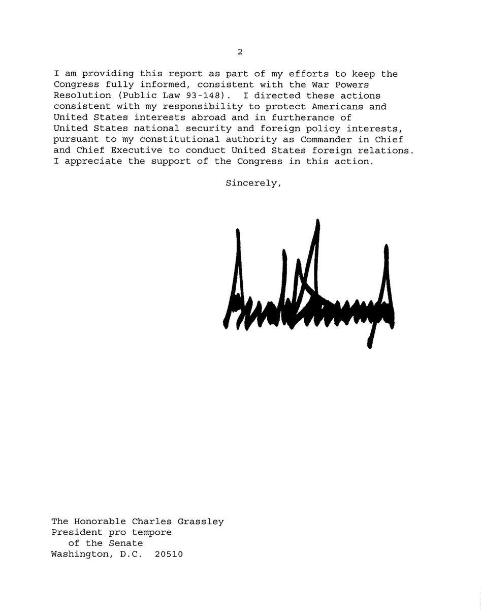 La Casa Blanca notificó oficialmente al Congreso sobre el ataque militar del 2 de septiembre en el Caribe y advirtió que podrían venir nuevas acciones.

En la carta, se afirma que cárteles de la droga “extraordinariamente violentos”, designados como organizaciones terroristas por