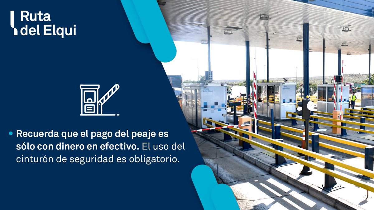 [INFORMACIÓN] 💵 Recuerda que el pago del peaje en nuestras plazas troncales y laterales es sólo con dinero en efectivo. Lleva sencillo para evitar contratiempos. 👉 El uso del cinturón de seguridad y sistemas de retención infantil es obligatorio. #Coquimbo #LosVilos #LaSerena