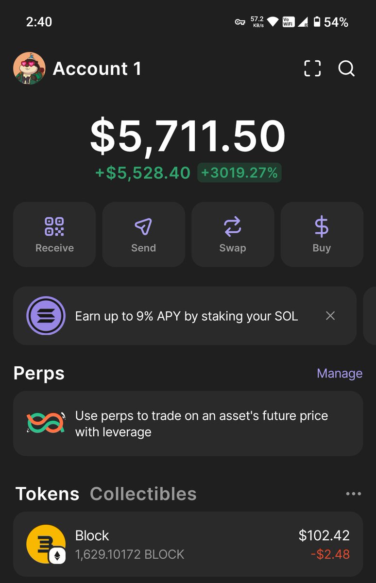 I suddenly got super rich 🤑 
Lol
<a href="/phantom/">Phantom</a> <a href="/solana/">Solana</a> 
#Glitch #Bug

I thought for a while my $Block went to moon 🌝 
<a href="/BlockStreetXYZ/">Blockstreet</a> 
#Money #Rich