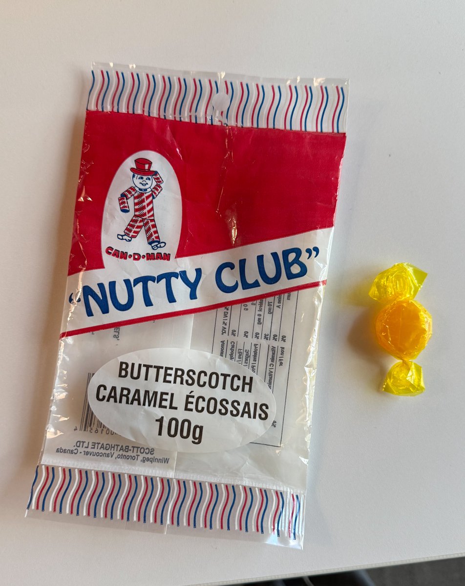 About to have the last of my stash of Nutty Club candies. A fixture in Winnipeg’s Exchange District for 120 years. It’s a shame they didn’t at least sell the trademark to another maker. It feels like there would be value in the brand.