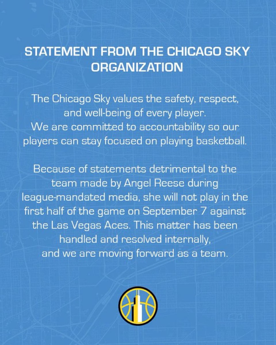 Lol the Sky ownership really wants Angel to leave. They run all their stars away from the team. She makes so much off the court and from Unrivaled that she can take less and go somewhere that makes her happy. I don’t see her staying in Chicago.