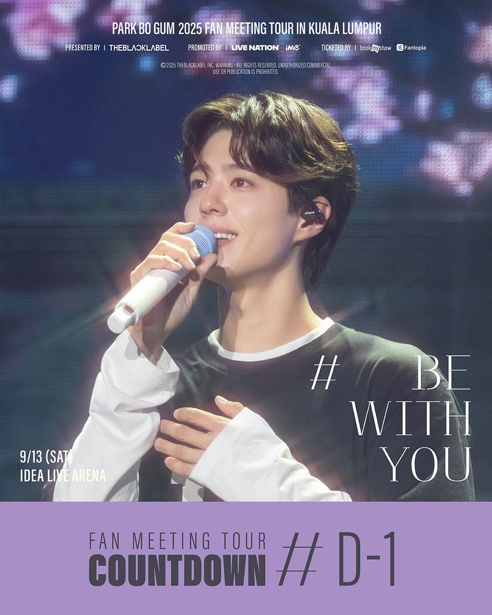 𝗣𝗔𝗥𝗞 𝗕𝗢 𝗚𝗨𝗠 𝟮𝟬𝟮𝟱 𝗙𝗔𝗡 𝗠𝗘𝗘𝗧𝗜𝗡𝗚 𝗧𝗢𝗨𝗥 [𝗕𝗘 𝗪𝗜𝗧𝗛 𝗬𝗢𝗨] 𝗜𝗡 𝗞𝗨𝗔𝗟𝗔 𝗟𝗨𝗠𝗣𝗨𝗥

💗Tomorrow is the day and our hearts are racing faster than ever!

Don’t forget to check the fan meeting agenda and guide in advance to ensure a smooth experience.