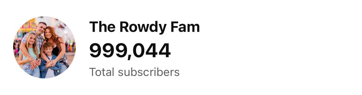 Family channel almost at 1M!! 
#999 rip juice.