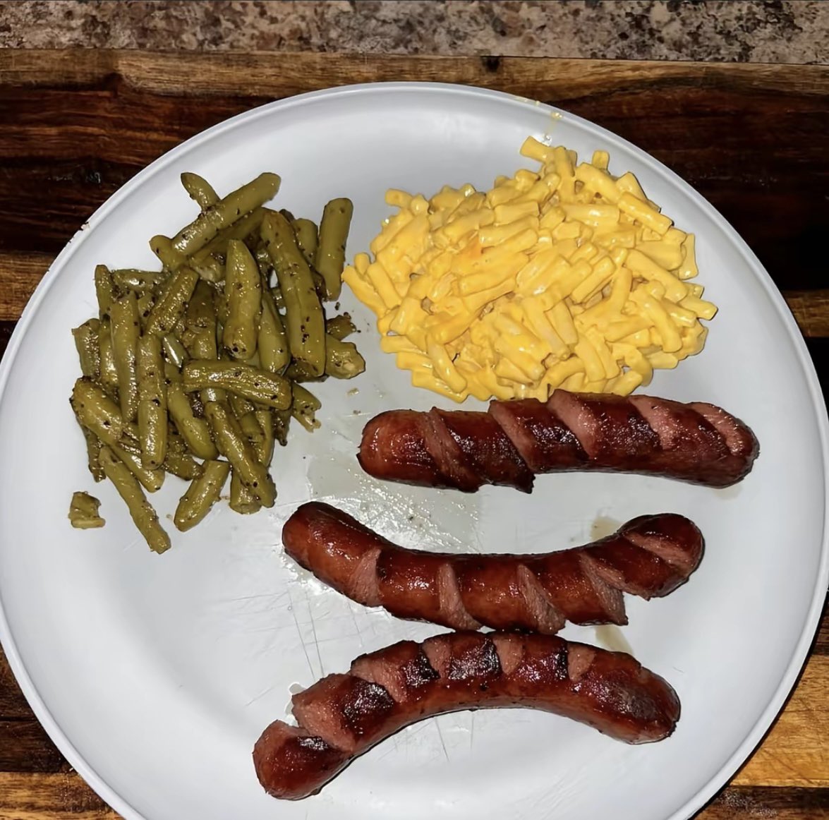 You come home telling your wife (or husband) that you're hungry. You have very few groceries in the house and no money.

This is the plate your wife (or husband) makes you. What's your response?